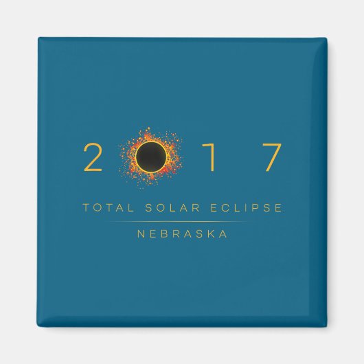 Shirt Total Solar Eclipse Nebraska 2017 マグネット (正面)
