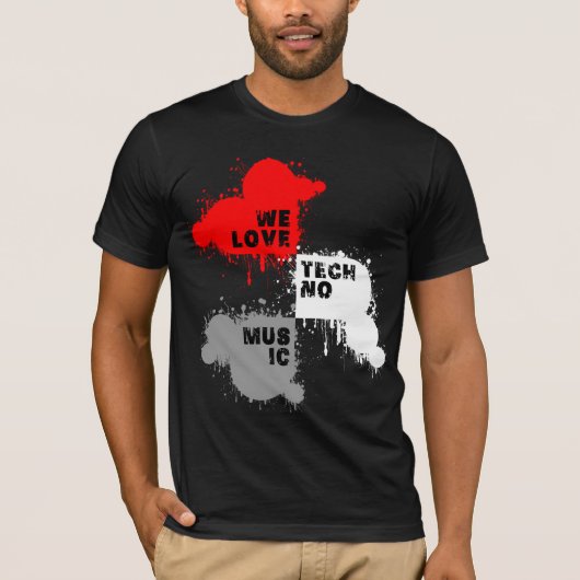 Shirt - We Love Techno Music 2 Tシャツ (正面)