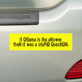 SHIRTobama02 バンパーステッカー (車上)