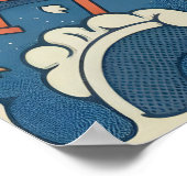 Shisa Wall Art Print Bold Okinawan Design ポスター (角)