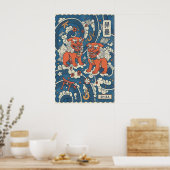 Shisa Wall Art Print Bold Okinawan Design ポスター (キッチン)