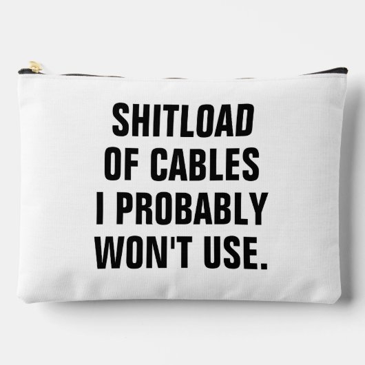Shitload of cables bag, Cable storage, Gift アクセサリーポーチ (正面)