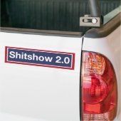 'Shitshow 2.0' バンパーステッカー (トラック上)