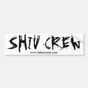 Shivの乗組員のバンパーステッカー バンパーステッカー