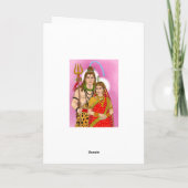Shiv Parvati Greeting Card カード (裏面)