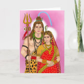 Shiv Parvati Greeting Card カード (正面)