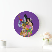 Shiv Parvati Wall Clock ラージ壁時計 (ホーム)