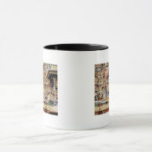 ShivaおよびParvatiの乗馬を描写するレリーフ、浮き彫り マグカップ (中央)