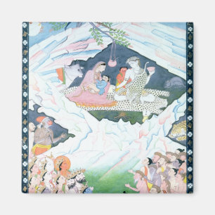 ShivaおよびParvatiの神聖な系列 マグネット