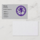 Shivaのダンスのデザインの名刺 名刺 (正面/裏面)