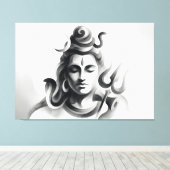 Shiva キャンバスプリント (インサイチュ (ウッドフロア))