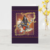 Shiva – サンセットグロー – カード、グリーティング、メモ カード (黄色い花)