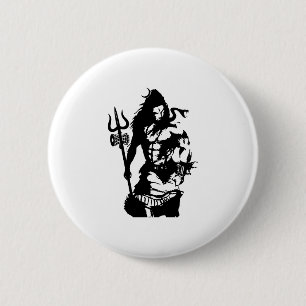 Shiva Art Angry Trishul主 缶バッジ
