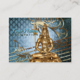 Shiva Blue Damask – ビジネス、プロファイルカード 名刺