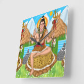 Shiva Clock スクエア壁時計 (傾斜)