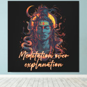Shiva Energy, Divine Power, Manifestation Design キャンバスプリント (インサイチュ (ウッドフロア))