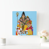 Shiva Family Wall Clock スクエア壁時計 (ホーム)