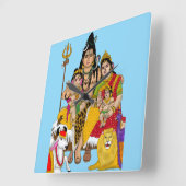 Shiva Family Wall Clock スクエア壁時計 (傾斜)