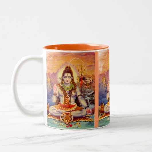 Shiva Meditating Mug主 ツートーンマグカップ (左)