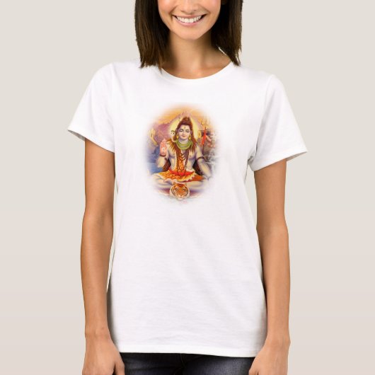 Shiva Meditating Tee主 Tシャツ (正面)