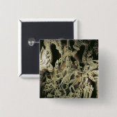 Shiva NatarajaのKakatiyaの王朝のLintel 缶バッジ (正面&裏面)