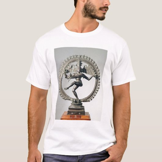 Shiva Nataraja、タミル・ナードゥ州、遅いChola (青銅) Tシャツ (正面)