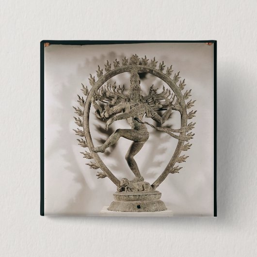 Shiva Nataraja、Dravidian 缶バッジ (正面)