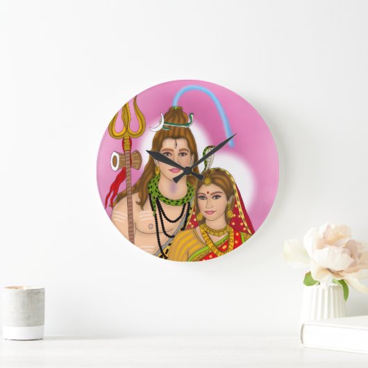 Shiva Parvati Clock ラージ壁時計 (ホーム)