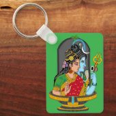 Shiva Parvati Keyring – Divine Couple of Eternal L キーホルダー (正面)