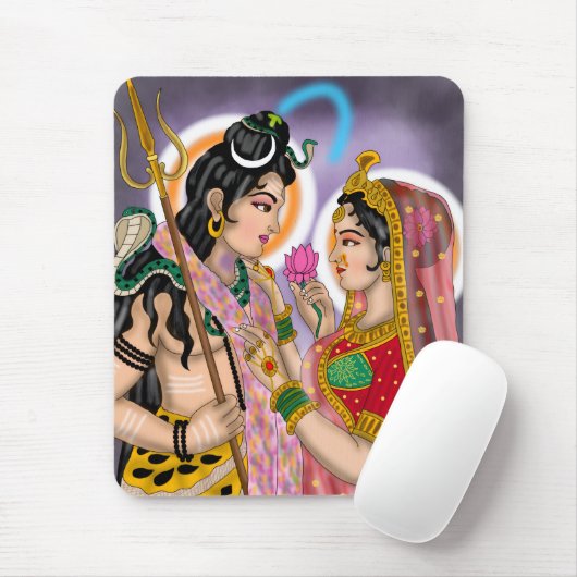 Shiva Parvati Mouse Pad マウスパッド (マウス)