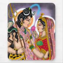 Shiva Parvati Mouse Pad