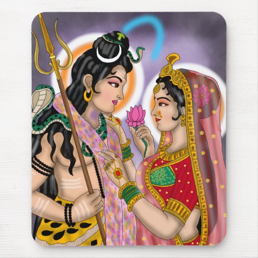 Shiva Parvati Mouse Pad マウスパッド (正面)