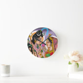 Shiva Parvati Wall Clock ラウンド壁時計 (ホーム)