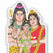 Shiva’s Family Sticker シール (正面)