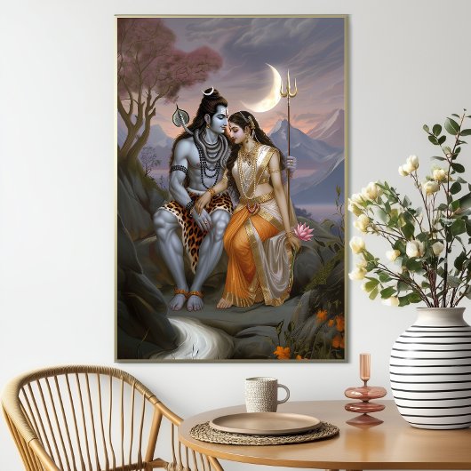 Shiva Shakti: Traditional Hindu Goddess God ポスター