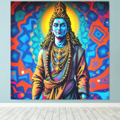 SHIVA THE DESTROYER-3 キャンバスプリント (インサイチュ (ウッドフロア))