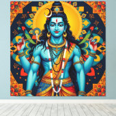 SHIVA THE DESTROYER-4 キャンバスプリント (インサイチュ (ウッドフロア))