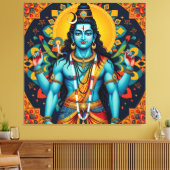 SHIVA THE DESTROYER-4 キャンバスプリント (インサイチュ (リビング))