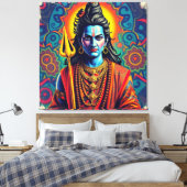SHIVA THE DESTROYER-5 キャンバスプリント (インサイチュ (寝室))