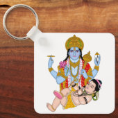 Shiva & Vishnu Keychain – Spiritual Combo Keyring キーホルダー (正面)