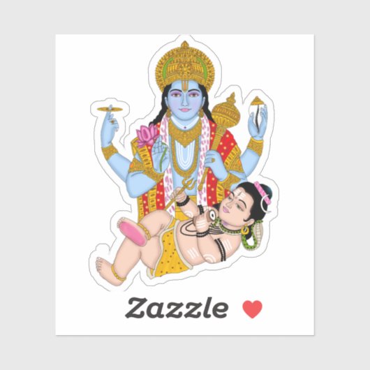 Shiva & Vishnu Stickers – Divine Spiritual Sticker シール (シート)