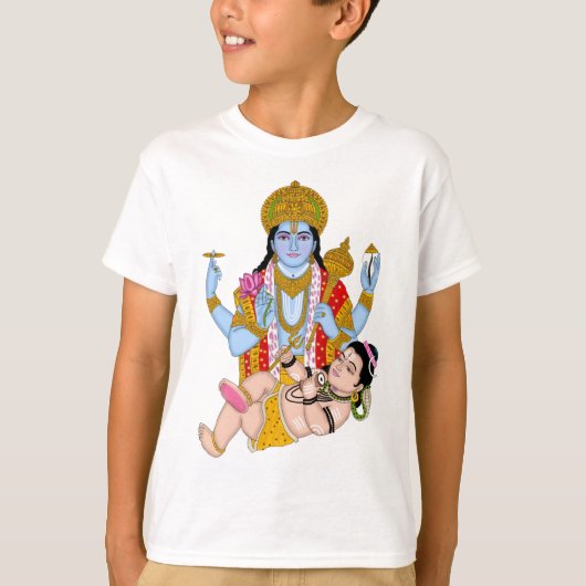 Shiva & Vishnu T-Shirts – Spiritual Wear for Devot Tシャツ (正面)
