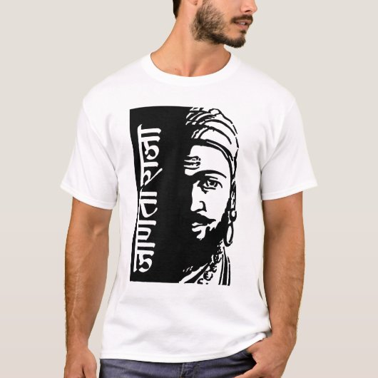 Shivajiインドの戦士王 Tシャツ (正面)