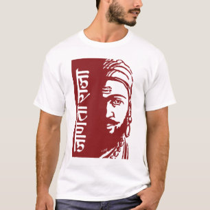 Shivajiインドの歴史的王 Tシャツ