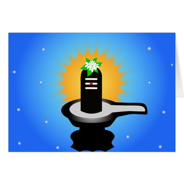 Shivalinga -インドの神 (正面横)