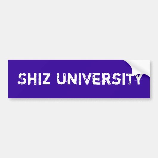 Shiz大学 バンパーステッカー (正面)