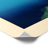 Shizuka na Minamo Print, Peaceful Bay Scene ポスター (角)