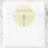 SHJ 2010：ドラゴンフライのステッカーシート ラウンドシール (バッグ)