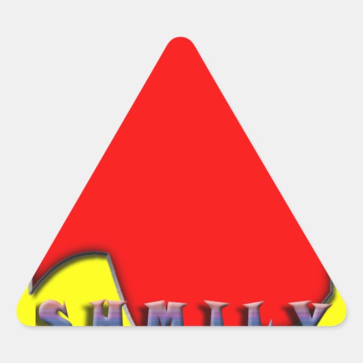 SHMILY三角形ステッカー 三角形シール (正面)