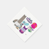 Shnitzel, Mung, Chowder, and Truffles スタンダードカクテルナプキン (角)